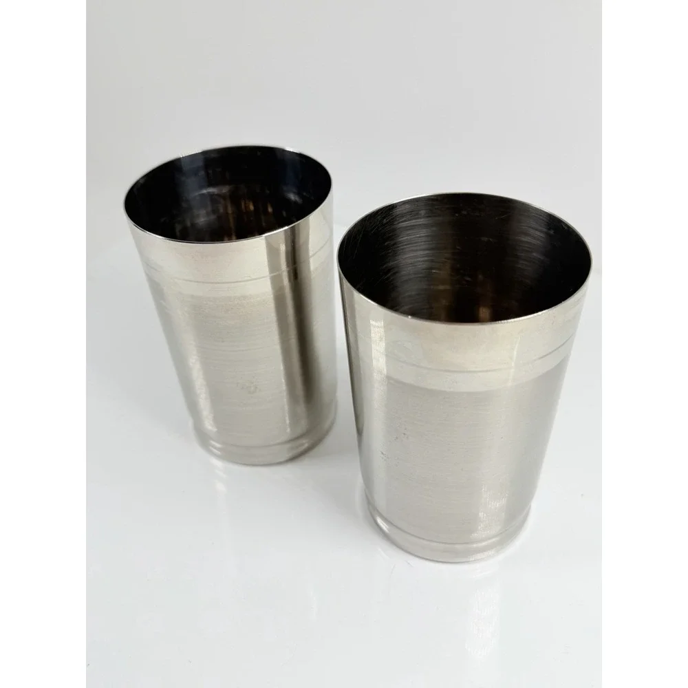 Maaza Guaranteed Stainless Steel Cup Vintage Set Of (2)